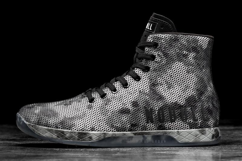 Nobull High-Top Shadow Tie-Dye Men's Trainers Grey | USA X1459Y